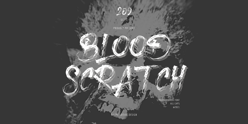 Blood Scratch font
