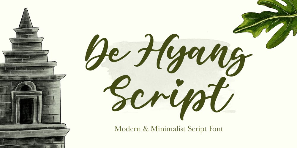 De Hyang Script font