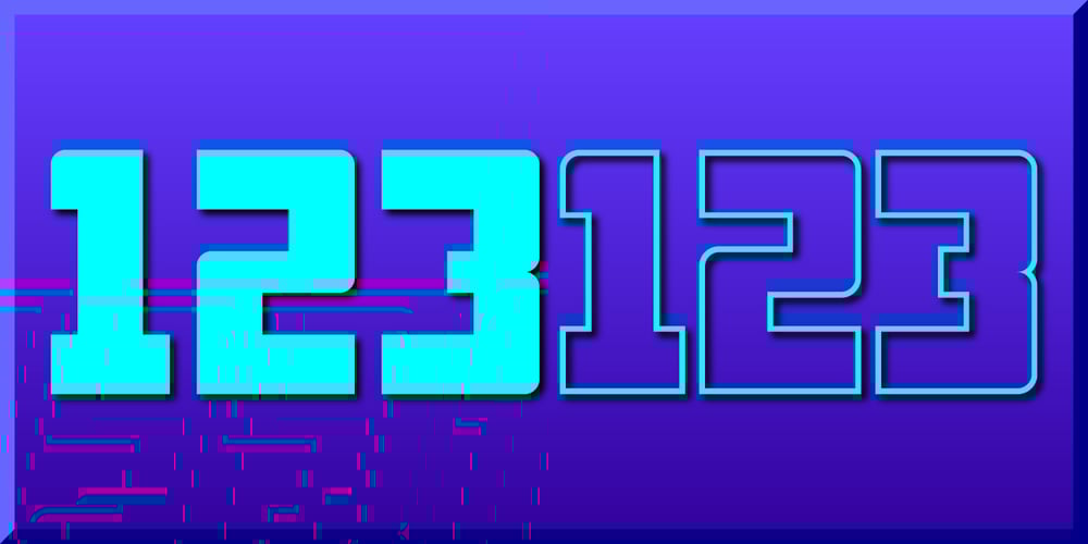 Display Digits Six font