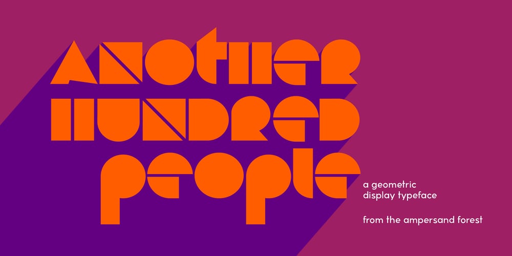 Another Hundred People font