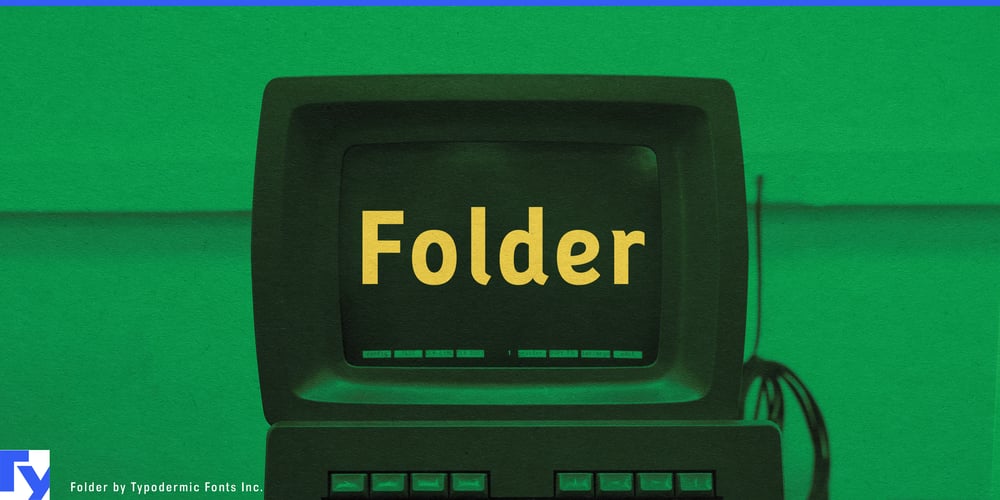 Folder font