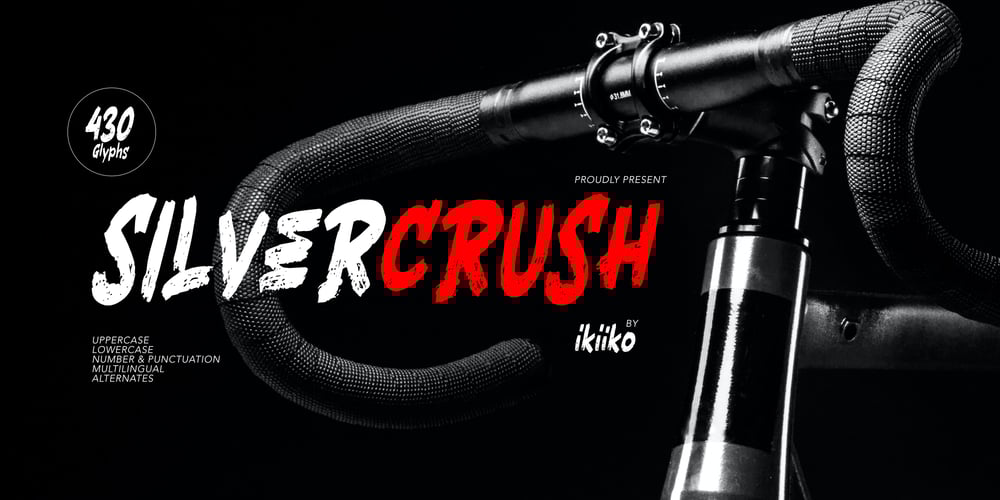 Silvercrush font