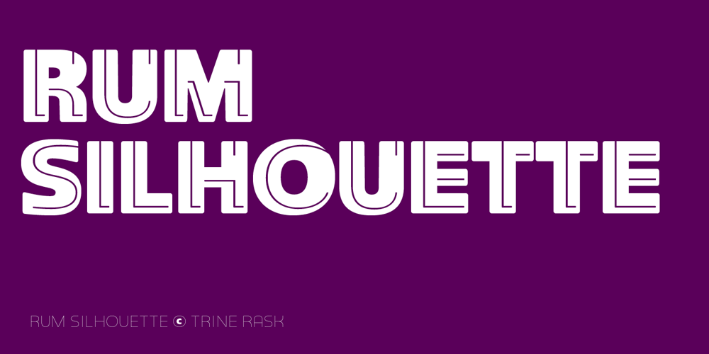 Rum Silhouette font