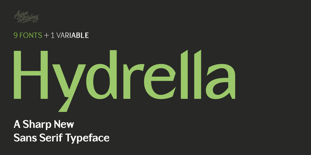 Hydrella font
