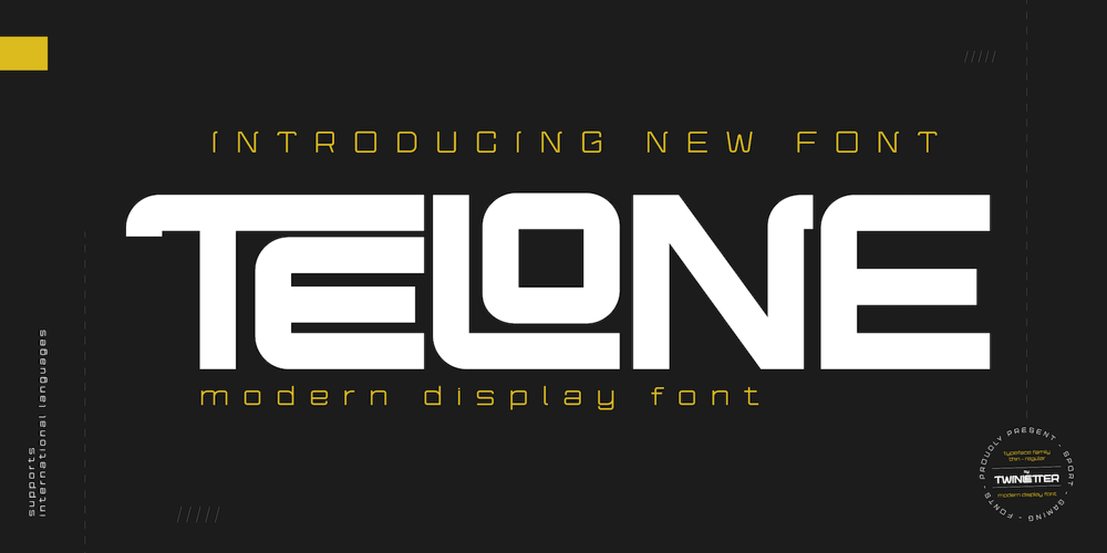 Telone font