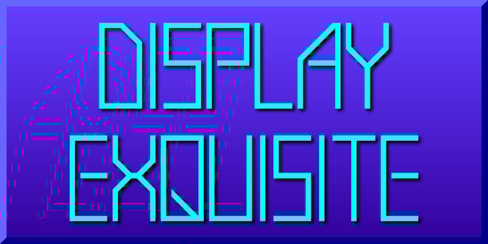 Display Exquisite font