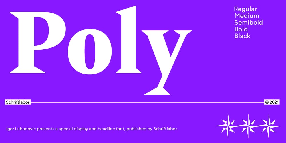 Poly font