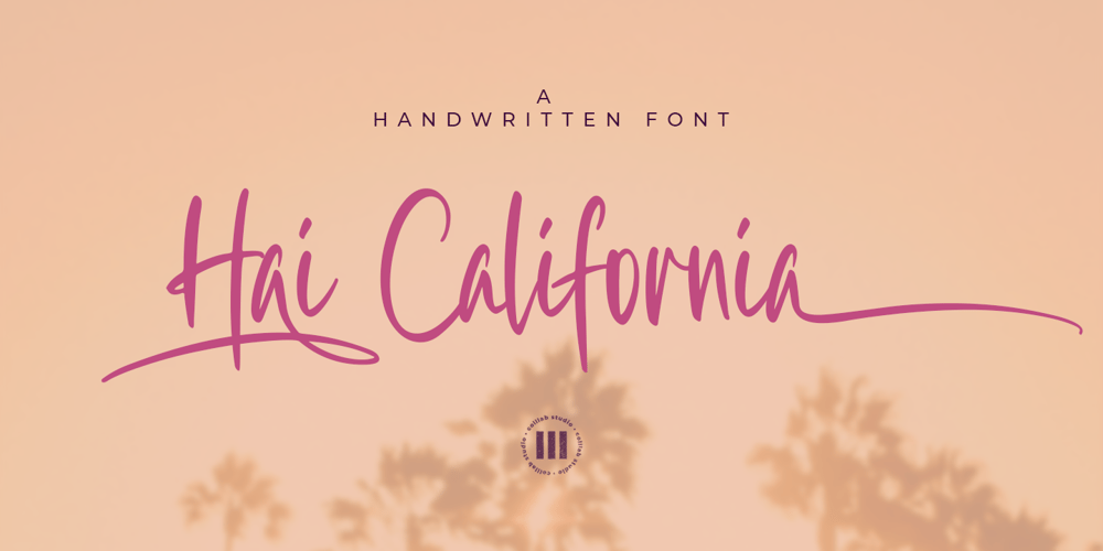 Hai California font