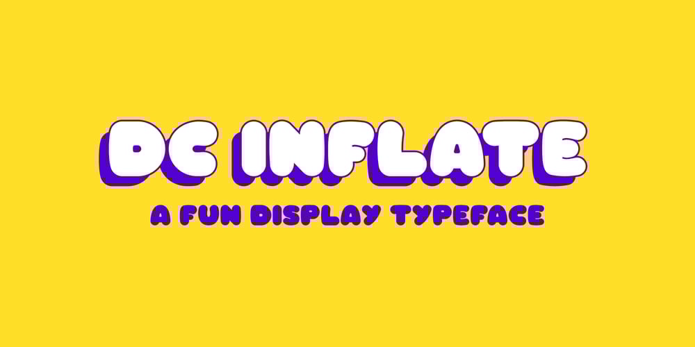 DC Inflate font