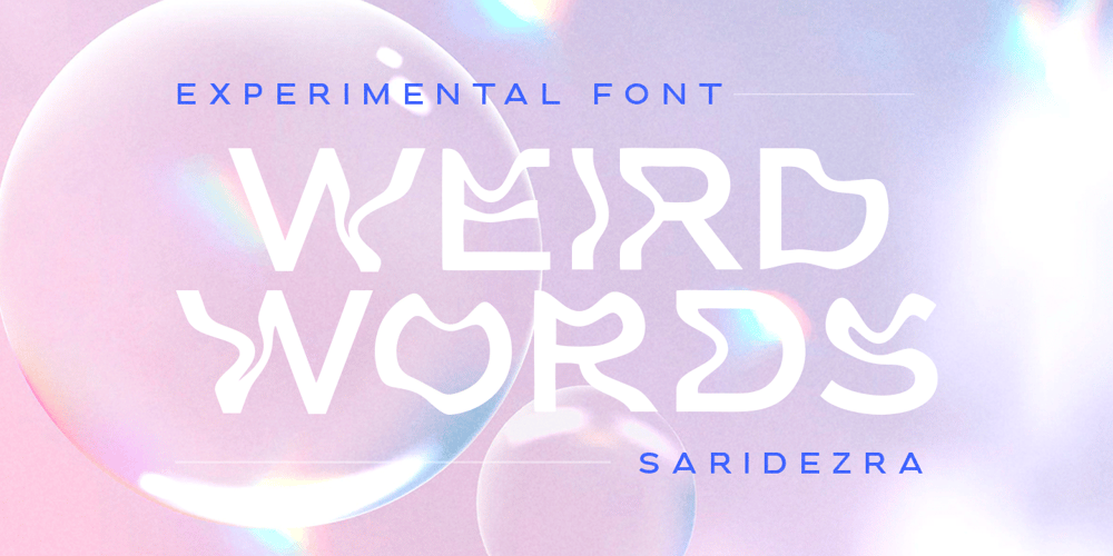 Weird Words font