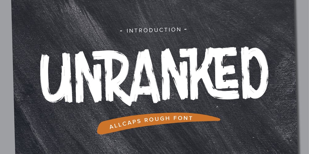 Unranked font