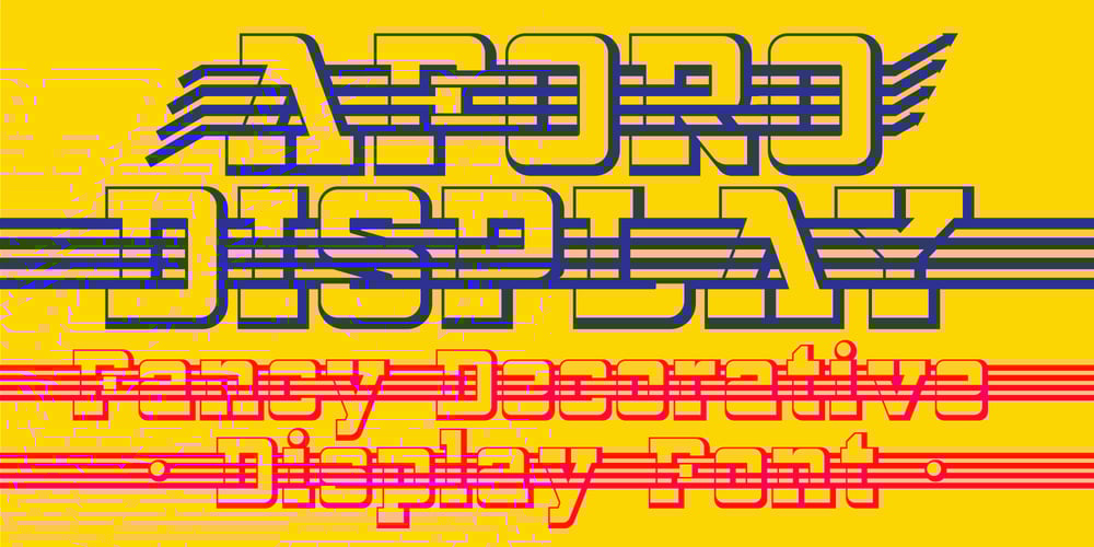 Aforo Display font