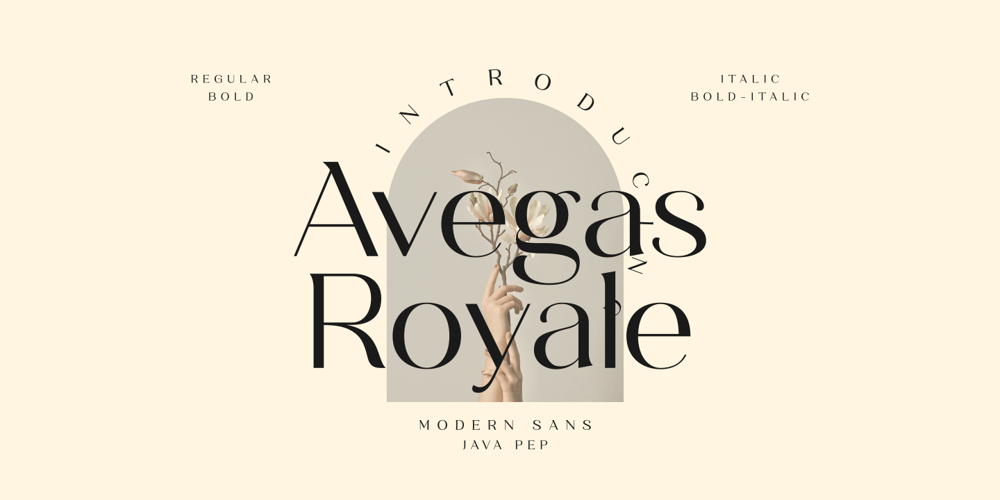 Avegas Royale font