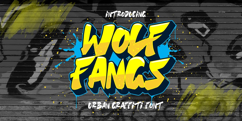 Wolf Fangs Graffiti font