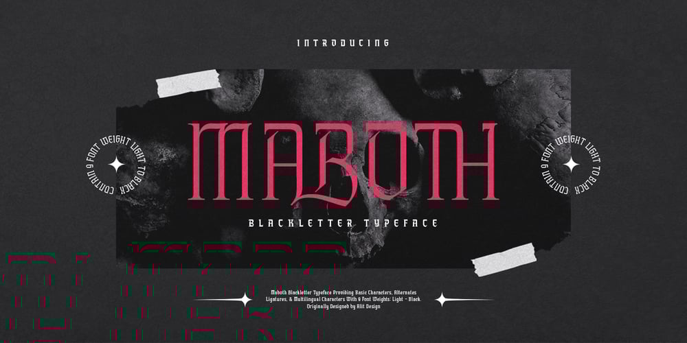 Maboth Typeface font