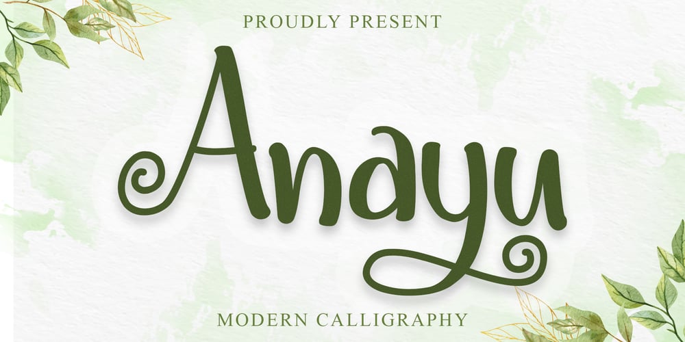 Anayu font