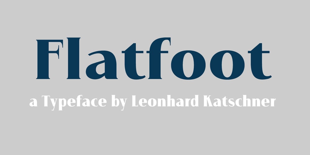Flatfoot font