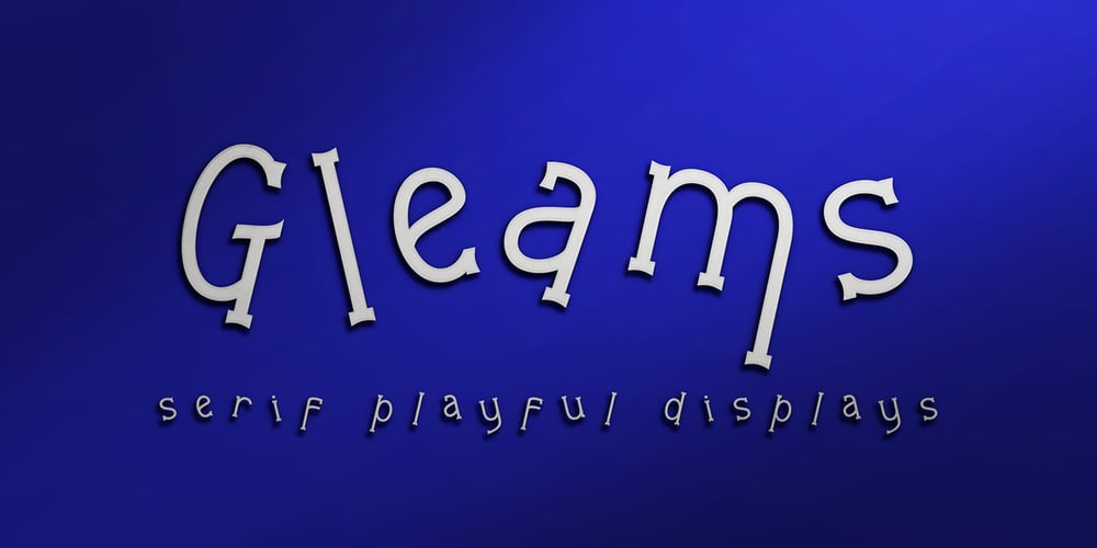 Gleams Serif Playful font