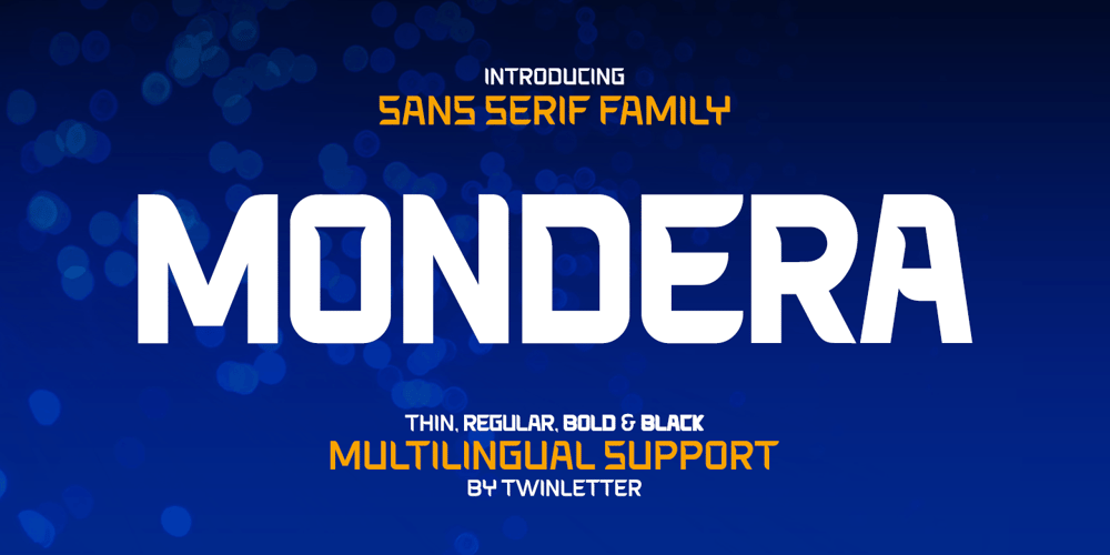 Mondera font