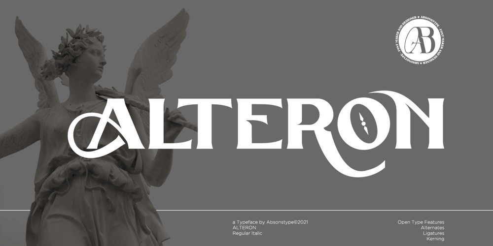 Alteron font