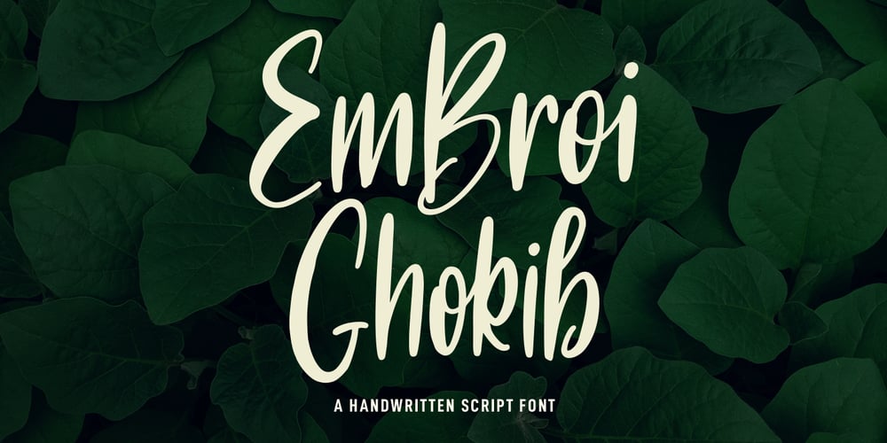 Embroi Ghokib font