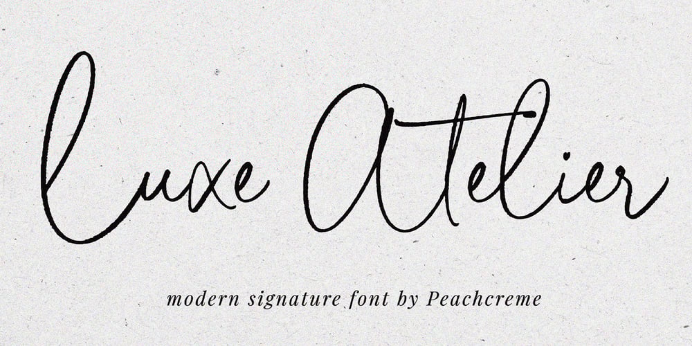 Luxe Atelier font