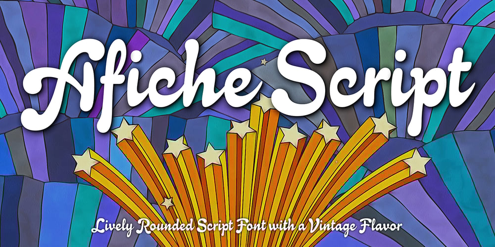 Afiche Script font