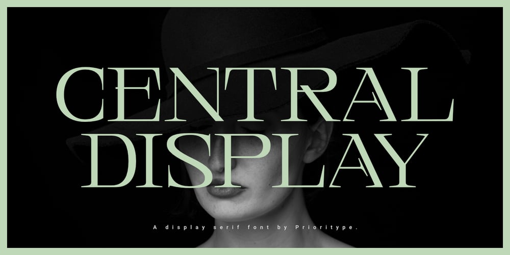 Central Display font