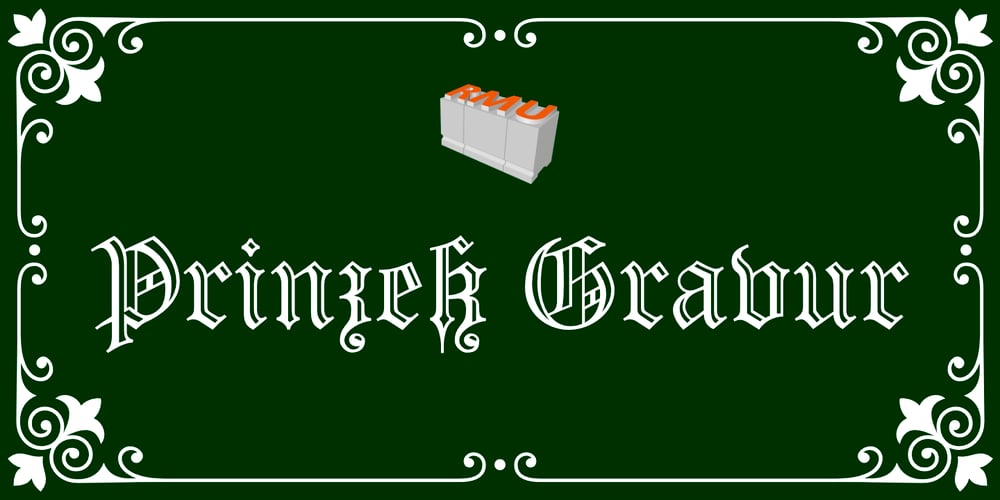 Prinzess Gravur font