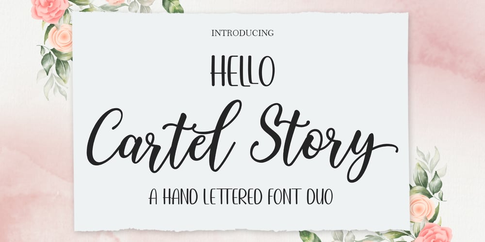 Hello Cartel Story Script Duo font