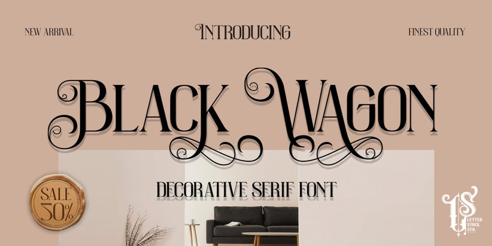 Black wagon font