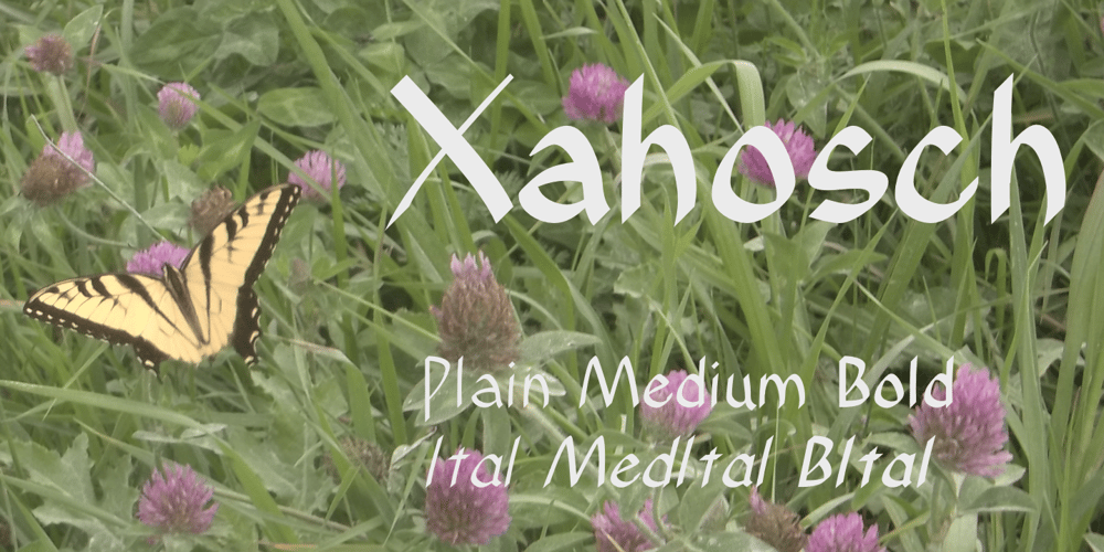 Xahosch font