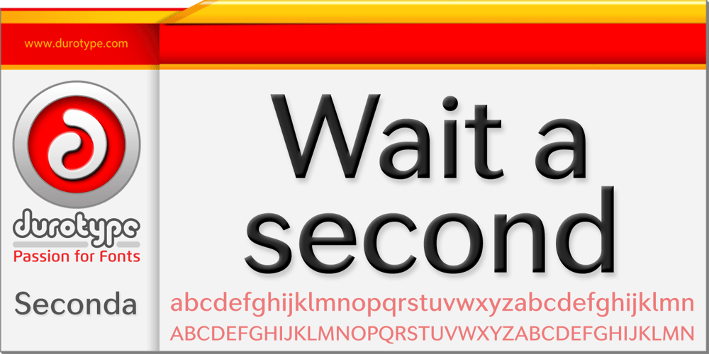 Seconda font
