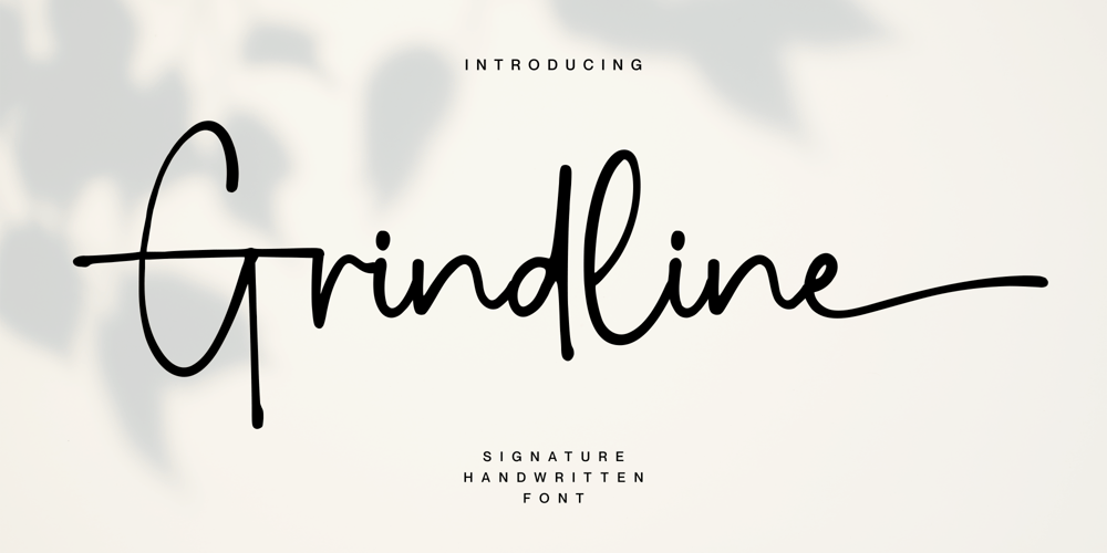 Grindline font