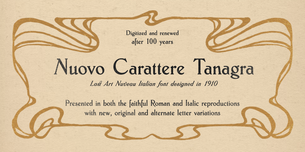 Flanker Tanagra font