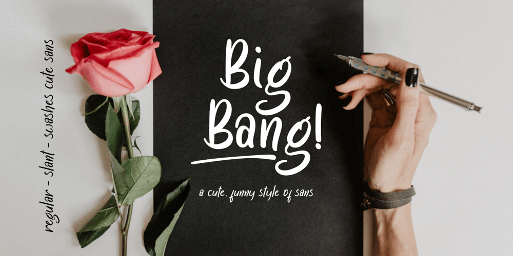 Big Bang font