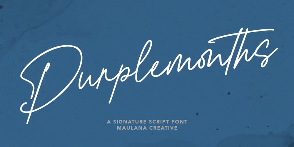 Purplemonths font