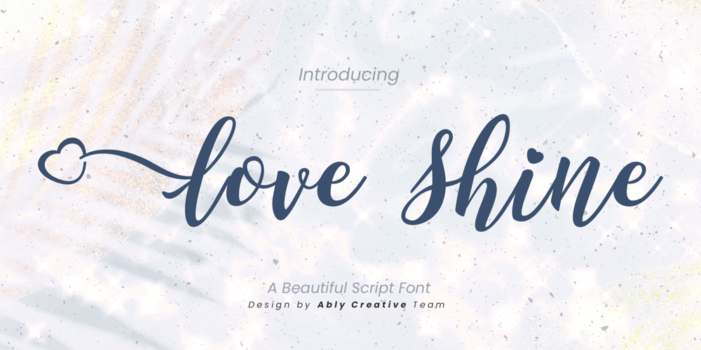 Love Shine font