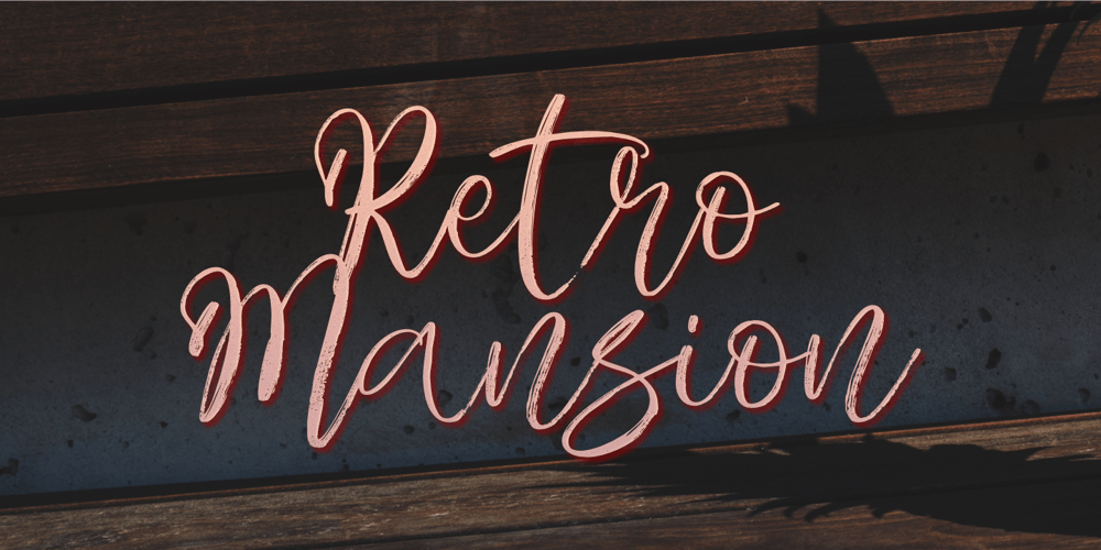Retro Mansion font