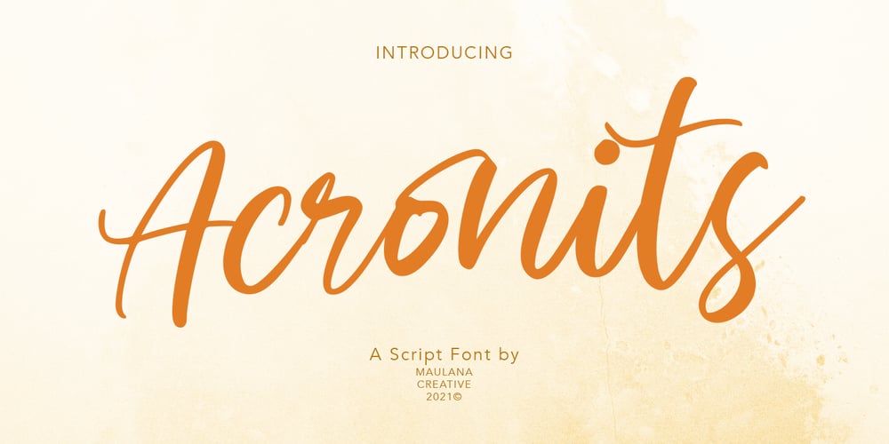 Acronits font