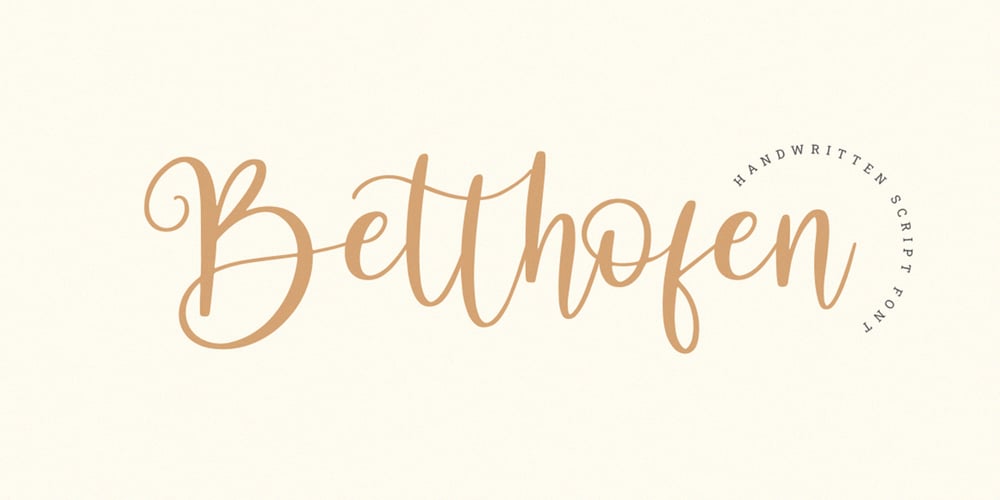 Betthofen Script font