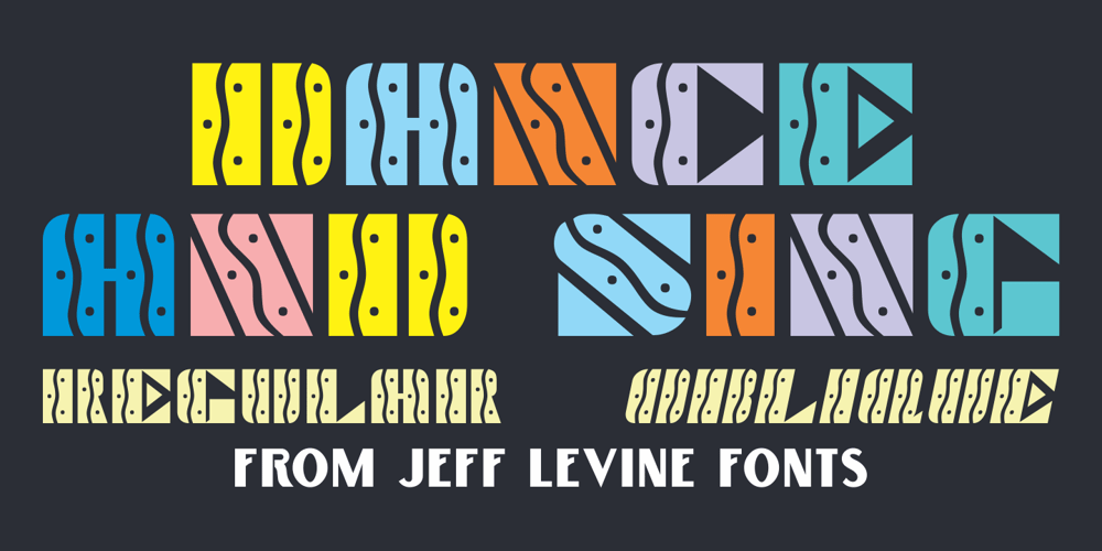 Dance and Sing JNL font