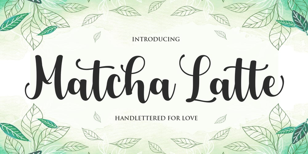 Matcha Latte font