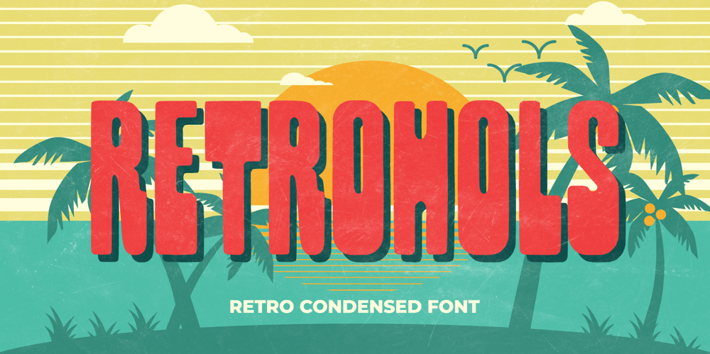 Retrohols font