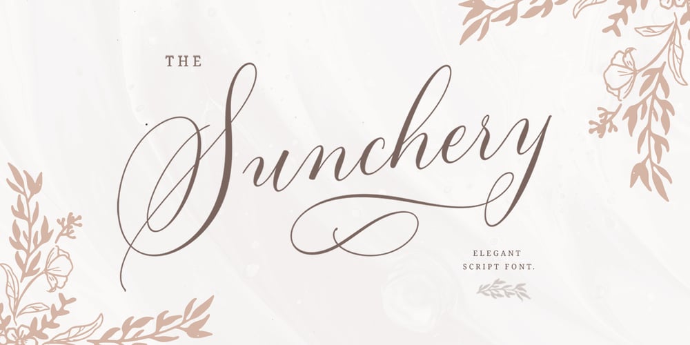 Sunchery font