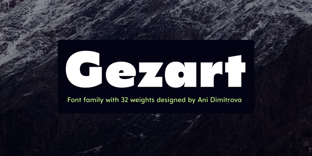 Gezart font