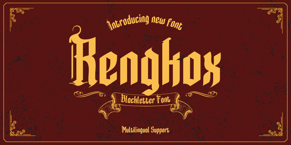 Rengkox font