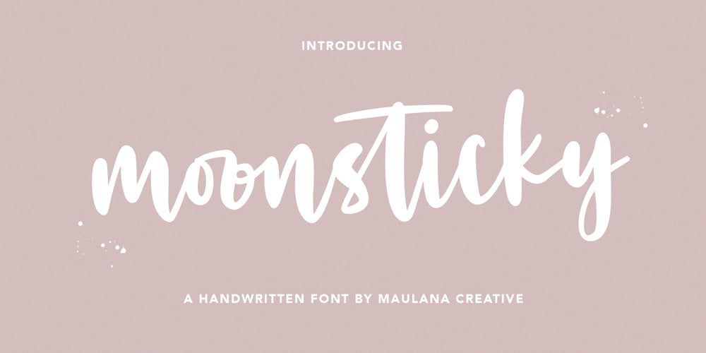 Moonsticky font