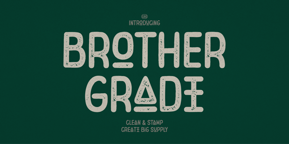 Brother Grade font