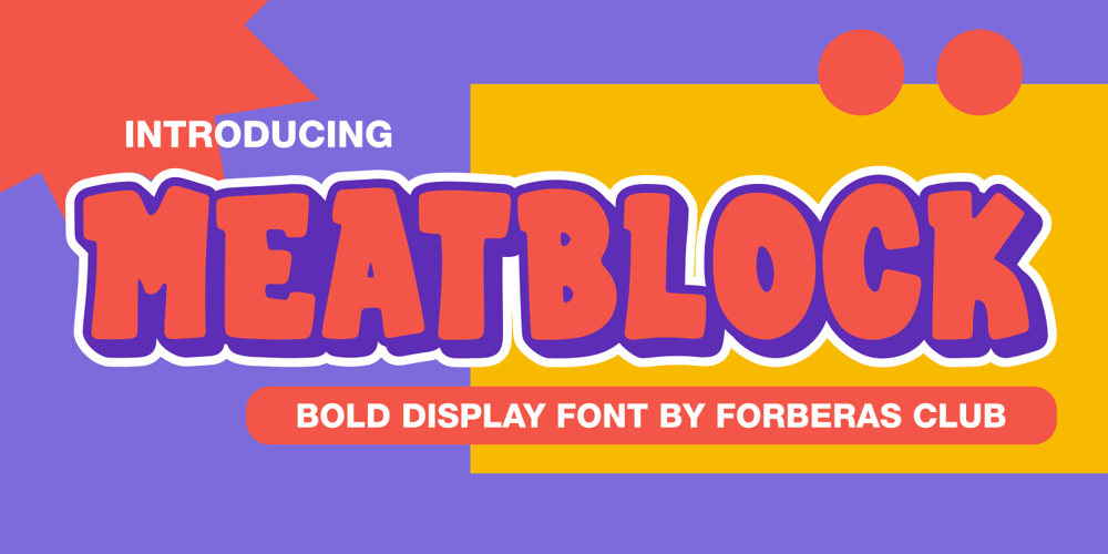 Meatblock font
